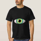 Creepy Weird Evil Blue Eye Iris Eyeball Cyclops T-shirt (Voorkant)