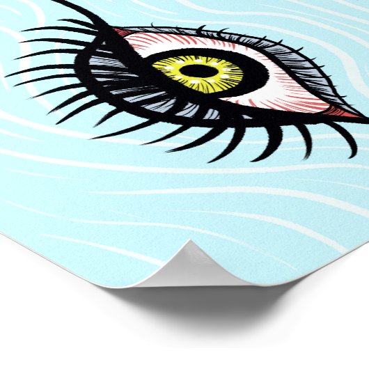 Creepy Weird Eye Garlands Cool Surreal Art Poster (Hoek)