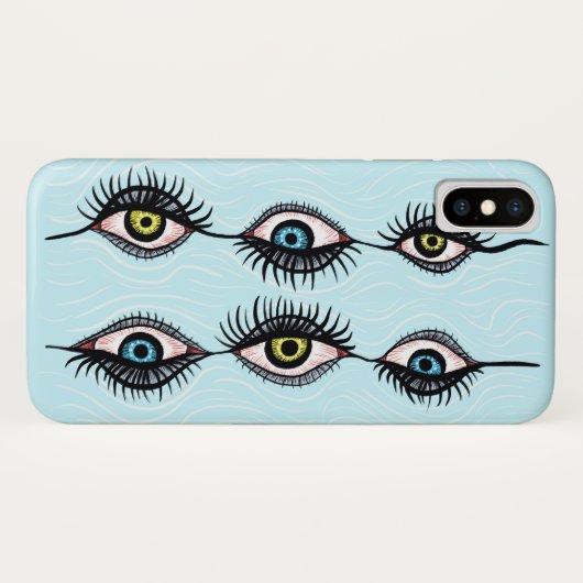 Creepy Weird Eye Garlands Surreal Art Case-Mate iPhone Case (Achterkant (horizontaal))