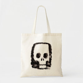 Creepy Weird Skull Halloween Tote Bag