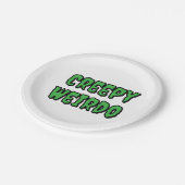 Creepy Weirdo Papieren Bordje (Gekanteld)