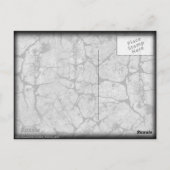 Creepy White Pumpkin Jack-o-Lantern Briefkaart (Achterkant)