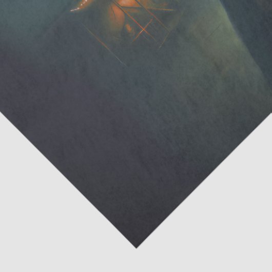 Creepy Witch bij Carnaval - Halloween Horror Tissuepapier (Detail)