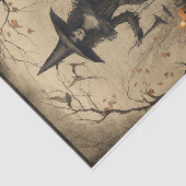 Creepy Witch Eerie Forest Halloween Decoupage Tissuepapier (Detail)