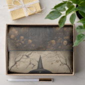 Creepy Witch Eerie Forest Halloween Decoupage Tissuepapier (Geschenk)