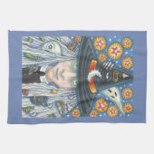 CREEPY WITCH EVIL EYE HALLOWEEN GOTHIC KITCHEN TOW THEEDOEK (Horizontaal)