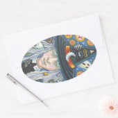 CREEPY WITCH, EVIL EYE, SKULL, VAMPIRE STICKERS (Envelop)