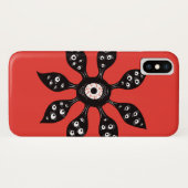 Creepy Witchy Eye Monster op rood Case-Mate iPhone Case (Achterkant (horizontaal))