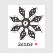 Creepy Witchy Flower Eye Monster Sticker (Vel)