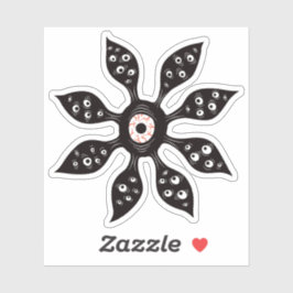 Creepy Witchy Flower Eye Monster Sticker
