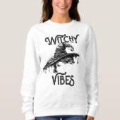 Creepy Witchy Vibes Sweatshirt Hoodie Vrouwen (Voorkant)