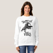 Creepy Witchy Vibes Sweatshirt Hoodie Vrouwen (Voorkant volledig)