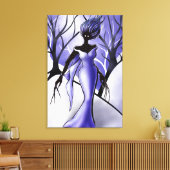 Creepy Woman Monster Macabre Art Canvas Afdruk (Insitu (Woonkamer))