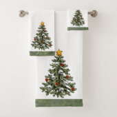 Creepy XMAS | Een zeer gotische kerstboom grunge Bad Handdoek (Insitu)