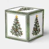 Creepy XMAS | Een zeer gotische kerstboom grunge Bedankdoosjes (Achterkant)