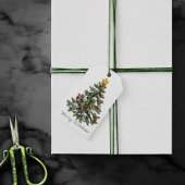 Creepy XMAS | Een zeer gotische kerstboom grunge Cadeaulabel