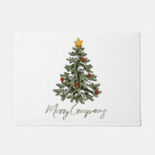 Creepy XMAS | Een zeer gotische kerstboom grunge Deurmat (Voorkant)