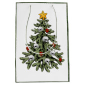 Creepy XMAS | Een zeer gotische kerstboom grunge Medium Cadeauzakje (Voorkant)
