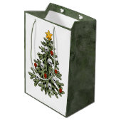 Creepy XMAS | Een zeer gotische kerstboom grunge Medium Cadeauzakje (Achterkant Gekanteld)