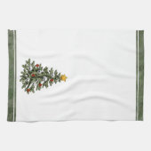 Creepy XMAS | Een zeer gotische kerstboom grunge Theedoek (Horizontaal)