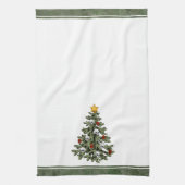 Creepy XMAS | Een zeer gotische kerstboom grunge Theedoek (Verticaal)