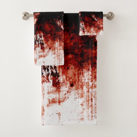 Creepy Zombie Bloody Bathroom Towel set Bad Handdoek (Insitu)
