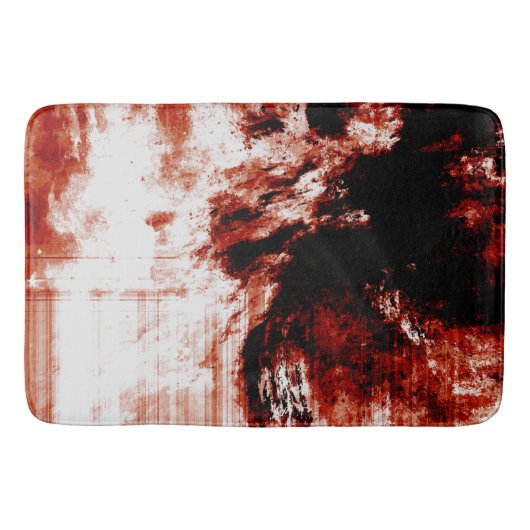 Creepy Zombie Bloody Large Bath Mat (Voorkant)