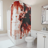 Creepy Zombie Bloody Shower Curtain Liner Douchegordijn (In situ)