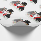 Creepy Zombie bruid en bruidegom huwelijkscadeau w Cadeaupapier (Hoek)