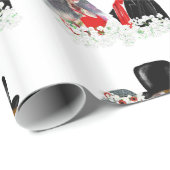 Creepy Zombie bruid en bruidegom huwelijkscadeau w Cadeaupapier (Rol Hoek)