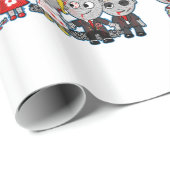 Creepy Zombie Bruiloft party cadeau wrap, cartoon  Cadeaupapier (Rol Hoek)