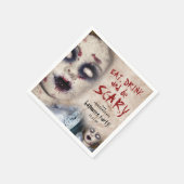  Creepy Zombie Doll Halloween Party Servet (Hoek)