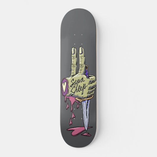 Creepy Zombie Hand Skateboard 8.0 (Voorkant)