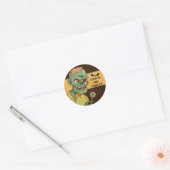 Creepy Zombie met Lollipop | Sticker Seal (Envelop)