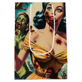  Creepy Zombie Pin-up Medium Cadeauzakje (Achterkant)