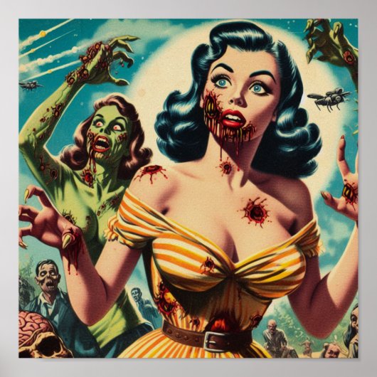 Creepy Zombie Pin-up Poster (Voorkant)