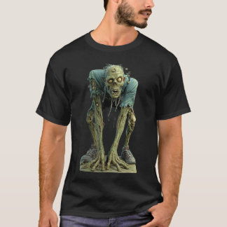 Creepy Zombie Undead Horror Halloween Scary Monste T-shirt
