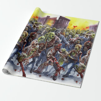 Creepy Zombie Wrapping Paper Cadeaupapier