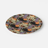 Creepy Zombies Spooky Halloween Party Papieren Bordje (Gekanteld)