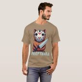 Creepybara Horror Capybara Grappig Halloween Versc T-shirt (Voorkant volledig)