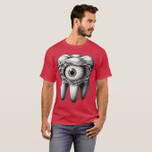 Creepyooth Eyeball Surreal Horror Weirdcore Punk G T-shirt (Voorkant volledig)