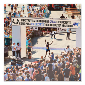 Creer en algo para esforzarte al máximo foto afdruk