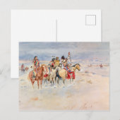 Crees Meeting Traders, 1896, door Charles Marion R Briefkaart (Voorkant / Achterkant)