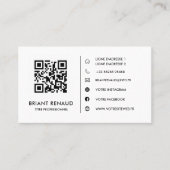 Créez votre propre carte de visite à code QR Visitekaartje (Voorkant)