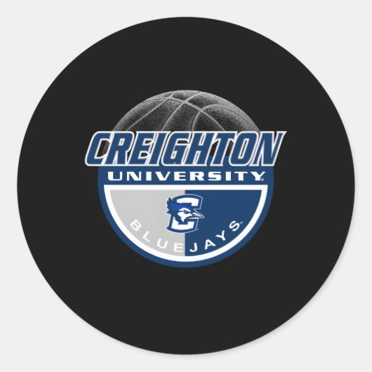 Creighton Bluejays Basketbal Dunk Ronde Sticker (Voorkant)