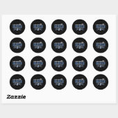 Creighton Bluejays Elite 8 2023 Basketbal Royal Ronde Sticker (Vel)