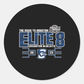 Creighton Bluejays Elite 8 2023 Basketbal Royal Ronde Sticker