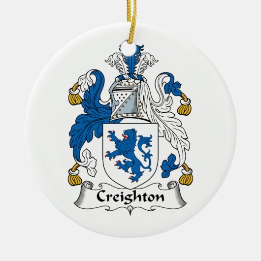 Creighton Family Crest Keramisch Ornament (Voorkant)