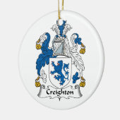 Creighton Family Crest Keramisch Ornament (Links)