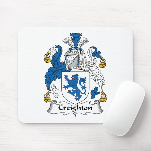 Creighton Family Crest Muismat (Met muis)